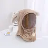 Mascarilla Facial Cortavientos de Invierno para Hombres, Mujeres y Niños, Gorro con Protección para los Oídos Integrada, Espesa Cortavientos, Doble Capa de Calidez para Bebés, Gorro Infantil