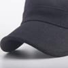 Yuge otoño e invierno nuevo color sólido cálido lana gorra militar hombres y mujeres más terciopelo Corea exterior gorra plana fábrica venta al por mayor