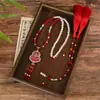 Nuevo Estilo Brocado Imitación Estilo Chino Dinastía Song Collar Largo Suave con Diseño de Nube en la Espalda, Accesorios Tradicionales para Qipao y Hanfu