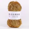 Paño de Cocina de Seda de Vidrio Bilateral Estilo Coreano Brillo Línea de Seda Brillante Bolso Hecho a Mano DIY Limpiador de Fresas Sin Aceite Línea de Seda Dorada