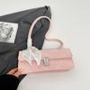Bufanda de Seda de Moda Suave Bolso de Hombro para Mujer Nuevo de Primavera y Verano 2025 Bolso de Axila Estilo Ins Bolso Cuadrado Pequeño Elegante para Mujer