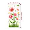 Pegatina de PVC esmerilado para refrigerador, diseño de mariposa y flor, CH81037, para pared, autoadhesiva, con borde transfronterizo, para sala de estar