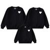 Sudadera Roja Ropa a Juego Familiar Otoño 2026 Nuevo Estilo para Familia de Tres o Cuatro con Estampado de Logo de Corazón Conjunto de Manga Larga Madre e Hija
