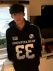 Moletom com Capuz Listrado Retro Americano Masculino Outono e Inverno Moletom Pesado Rígido Jaqueta Oversize para Casal