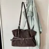 Bolsa Tote Textura Retrô Grande Capacidade Feminina 2026 Nova Outono Simples Tendência Moda de Mão Ombro Bolsa para o Dia a Dia