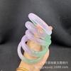 Pulsera de Jade Hielo con Flores Flotantes, Pulsera Color Jadeíta, Jadeíta Cuarcita Verde Flotante de Agua Clara Alta Hielo, Alternativa a Pulsera de Jade Hielo