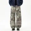 Calça Cargo Funcional Casual Tendência Japonesa Masculina Nova com Bolsos Marca Exclusiva Transfronteiriça para Amazon 26216M