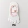 Calcetines de yoga de cinco dedos, calcetines antideslizantes profesionales para el suelo, correas de amarre de encaje para Pilates, calcetines especiales estilo ballet para deportes y fitness