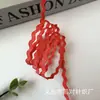 Encaje Ondulado de 0.3 cm con Hilo Dorado y Bordes Curvos, Cinta de Marinero, Cinta para Ropa, Ropa de Muñeca, Accesorios para Ropa Lolita