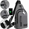 Bolsa de Peito Masculina Casual Esportiva para Ciclismo para Sair Impermeável Bolsa de Ombro Masculina Tendência Moda Esportiva Bolsa Transversal