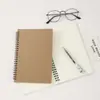 Cuaderno de Espiral Transfronterizo Amazon Tarjeta de Vaca Cartón Negro Página Interior en Blanco A5 Bloc de Notas para Estudiantes Listo para Stock de Oficina