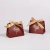Caja de Cartón Bronceada Verde Oscuro para Dulces de Boda, Fiesta de Cumpleaños, Agradecimiento, Pequeño Regalo Promocional, Bolsa de Regalo de Retorno