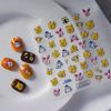 Foto real usando adesivos de unha atacado internet celebridade novo tridimensional fofo coelhinho manicure estudante adesivos de unha pão