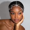 Amazon novo six-pointed estrela strass cocar Europeu e Americano nupcial casamento sexy Cabelo cadeia acessórios cadeia de cabelo