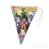 Suministros para Fiesta de Cumpleaños Temática de Dragon Ball Banderín Servilleta Decoración de Fiesta de Anime Set de Vajilla Desechable de Cómics