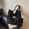 Bolso Transfronterizo de Pana para Mujer Gran Capacidad Nuevo 2025 Primavera y Verano Bolso de Hombro Cruzado Bolso Tote de Viaje Versátil