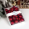 Spot Cruzada Amazon Bola de Natal Conjunto de 26 Peças 4/5/6cm Brilhante Fosca Galvanizada Bola Decorações de Natal