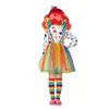 Conjunto de Roupa de Palhaço Arco-Íris de Bolinhas para Crianças de Halloween Fantasias de Performance para Dia das Crianças Atacado