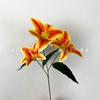 Impressão 3D Lírio de Três Cabeças Decoração de Casamento Decoração de Casa Adereços de Fotografia Arranjo de Flores Flores Artificiais Decoração de Casa