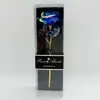 Flor de Rosa con Foil Dorado Regalo para Pareja, Caja de Regalo con Flores para Novia, Flor de Rosa Artificial DIY Venta al por Mayor