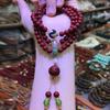Año de nacimiento pulsera de múltiples anillos de arena dorada púrpura cinabrio decoración de Tíbet colmillo de tigre Tianzhu Wenwan accesorios pulsera joyería al por mayor Para mujer