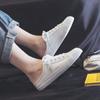 Chinelos sem salto, sapatos brancos para mulheres, sapatos de lona Quan Zhilong Daisy, sapatos populares de verão 2020, mocassins sem cadarço