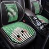 Especial de verano cojín para coche de cuentas de madera gatito lindo de dibujos animados cojín para asiento de coche cojín lumbar de masaje cojín fresco transpirable