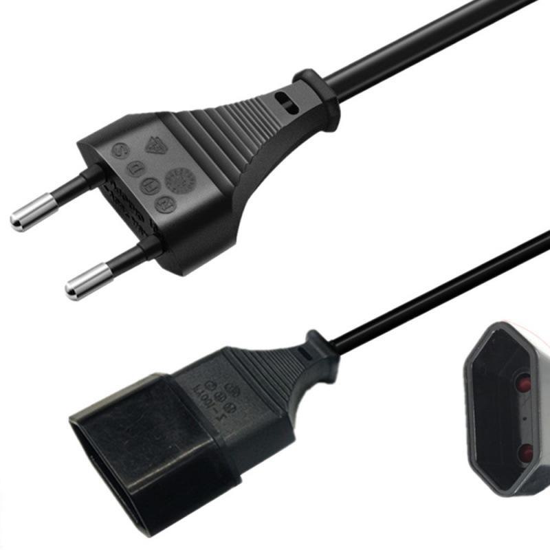 供应欧规插头电源线 欧式插头线延长线 欧标公母0.5平方1.