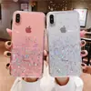 Funda Transparente para Teléfono Móvil 16 con Brillo de Lentejuelas de Manzana con Goteo de Pegamento para iPhone15pro 14/13/12 Transfronterizo 7