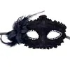 Accesorios de Halloween Máscara de Encaje Lateral de Flor para Mascarada Cara Media Femenina Princesa Suministros para Fiesta del Día del Niño