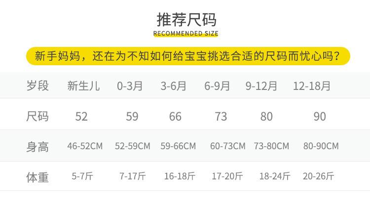 尺码表