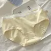 Pantis de Verano para Mujer con Calados, Entrepierna de Algodón Puro, Sin Costuras, Sencillos, Transpirables, de Cintura Media, Dulces y Juveniles, Tanga Fina para Mujer