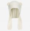 Lindo Gorro de Lana Tejido con Orejas de Oso para Mujer Cabeza Grande Combinable para la Cara Ducha Pequeño Gorro Lei Feng Cálido para Protección de Orejas Gorro de Moda