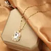 Aitong Joias Novo Colar Quadrado de Diamante Colar Casual Personalizado Colar para Clavícula Feminina Acessórios Populares Colar