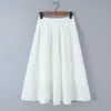 Saia Elegante Feminina de Renda Bordada Cor Sólida com Barra Ampla Super Feérica Nova Moda 2026 Europeia e Americana Transfronteiriça Atacado