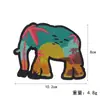 Patches de Tecido Bordados com Animais Africanos, Céu Estrelado Criativo e Elementos de Paisagem, Emblemas para Roupas, Acessórios de Bagagem, Patches Decorativos