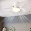 Luminária Ventilador de Teto de Frequência Variável Estilo Nórdico Atacado, Novo Modelo para Sala de Jantar, Quarto, Quarto de Crianças, Apartamento Pequeno, Luminária Ventilador Silenciosa