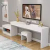 Mueble de TV para hotel, mueble para equipaje, mesa especial para casas de huéspedes, juego completo de dormitorio con mesa larga y mueble de TV para habitaciones estándar