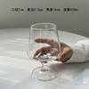 Vaso de bebida de cristal con base corta de diamante estilo Ins, vaso de cóctel de gran valor estético, vaso para café frío, vaso para refrescos con burbujas