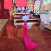 Um pingente de leque antigo com borla acessórios hanfu pingente de flauta leque pingente hanfu retrô pingente de lótus de jade branco