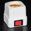 Nuevo interruptor doméstico portalámparas E27 enchufe cuadrado portalámparas de pared portalámparas LED de ahorro de energía socket de conversión