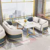 Sofás e Cadeiras de Lobby de Hotel de Luxo Leve, Cabines de Recepção para Área de Descanso de Negócios, Conjuntos de Mesa e Cadeiras para Recepção e Negociação de Escritório de Vendas