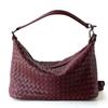 Bolso Dumpling Tejido a Mano de Piel de Vaca Nicho, Bolso de Mano, Bolso Bandolera de Hombro, Bolso Sobaco para Viajeros