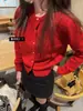 Nuevo cárdigan pequeño de estilo coreano con botones dorados para mujer, colección otoño/invierno, tejido elegante y sofisticado, prenda exterior y para superponer