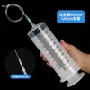 Jeringas de plástico en stock, tamaño grande, para infusión, alimentación, enema, irrigación, dispensación e inyección, con aguja y aplicador