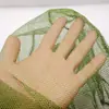Pegamento verde anti-colgante antiadherente fácil de secar cabeza de red de copia Anillo plegable de red Red de pesca Pesca Protección aparejo de pesca ojo grueso