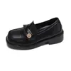 Mocassins femininos, nova coleção primavera/outono 2026, sapatos slip-on de sola grossa estilo britânico, sapatos casuais de sola macia para o dia a dia