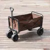 Carrito Plegable Estilo Camping de 8 Pulgadas a Medida para Uso en Casa con Mesa y Sombrilla para Compras de Bebé y Comestibles
