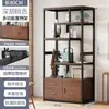 Nova prateleira de exposição estilo chinês para sala de chá, armário de exposição de chá, não é madeira maciça, montado na parede, prateleira decorativa minimalista moderna para sala de estar