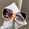 Nova Moda Feminina Armação Grande Super Slim Moda Europeia e Americana Rua Fotográfica Polígono Óculos de Sol Tagarelando Internet Celebrous Mesmo Estilo Óculos de Sol